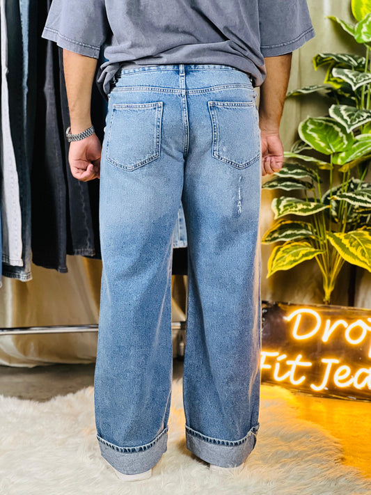 Premium Printed Baggy Jeans.