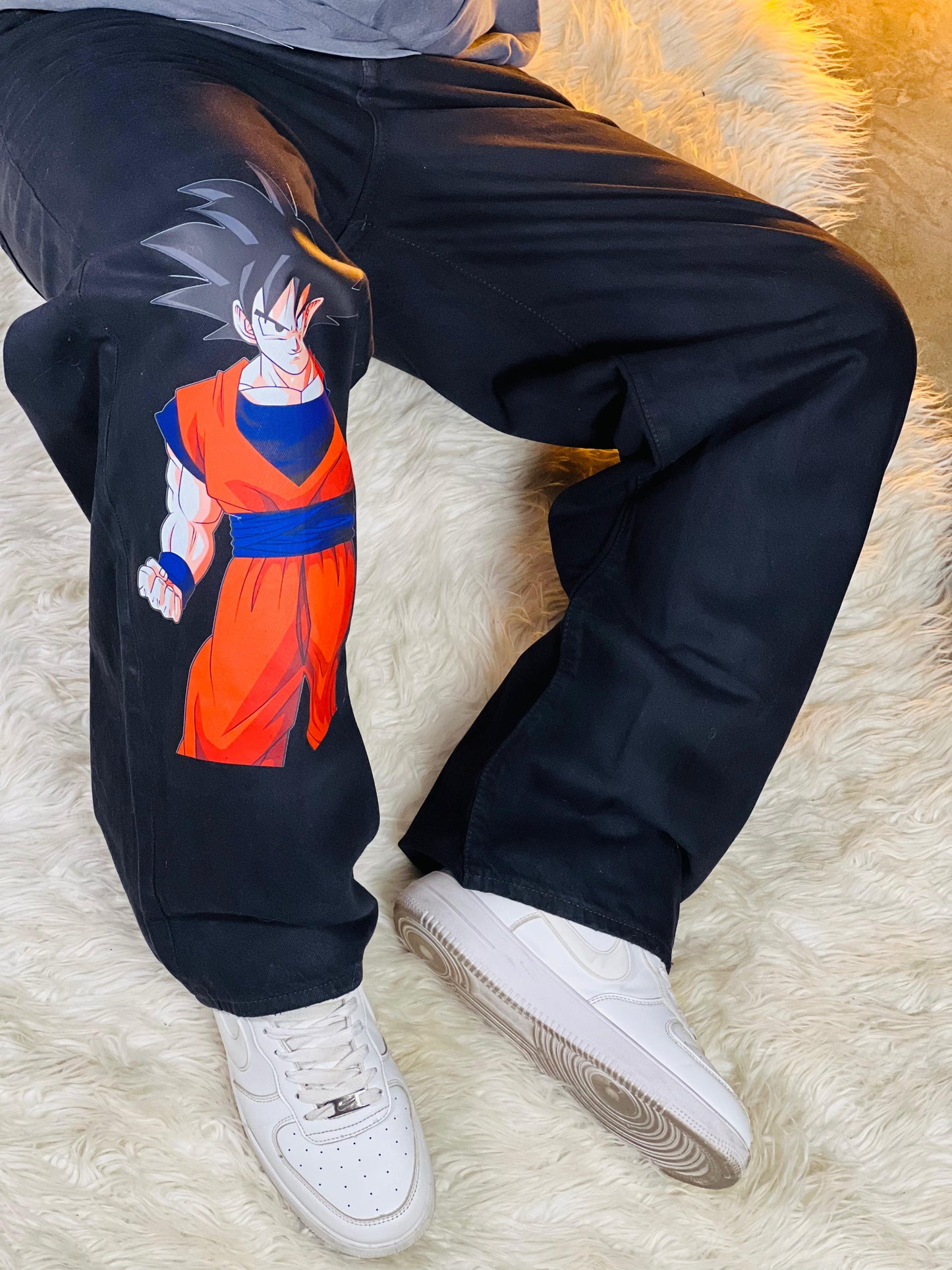 Premium Printed Baggy Jeans.