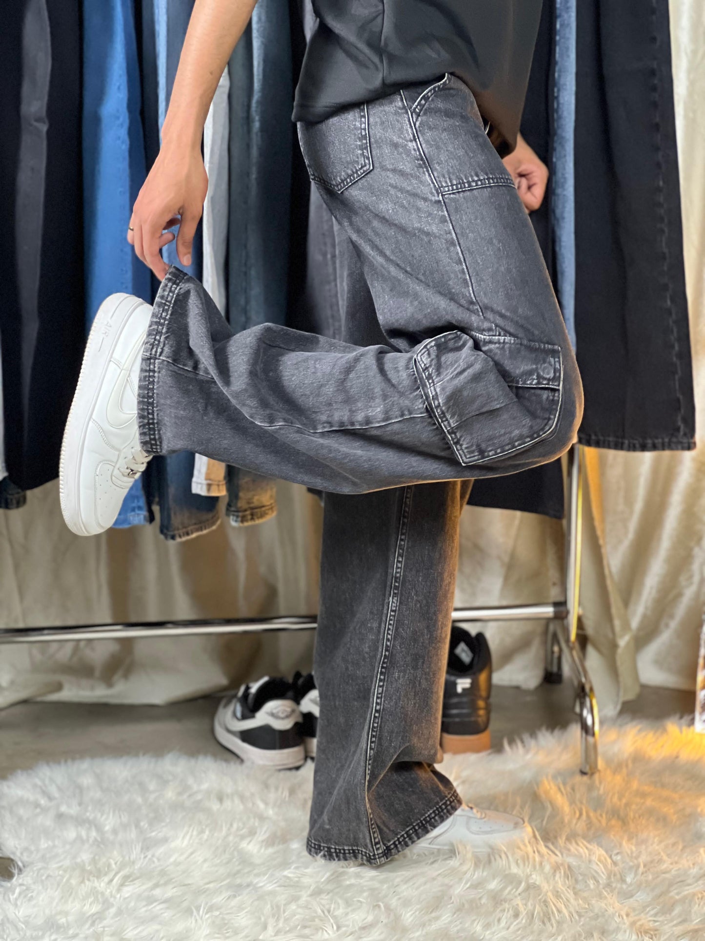 Drop Six Denim Baggy Jeans