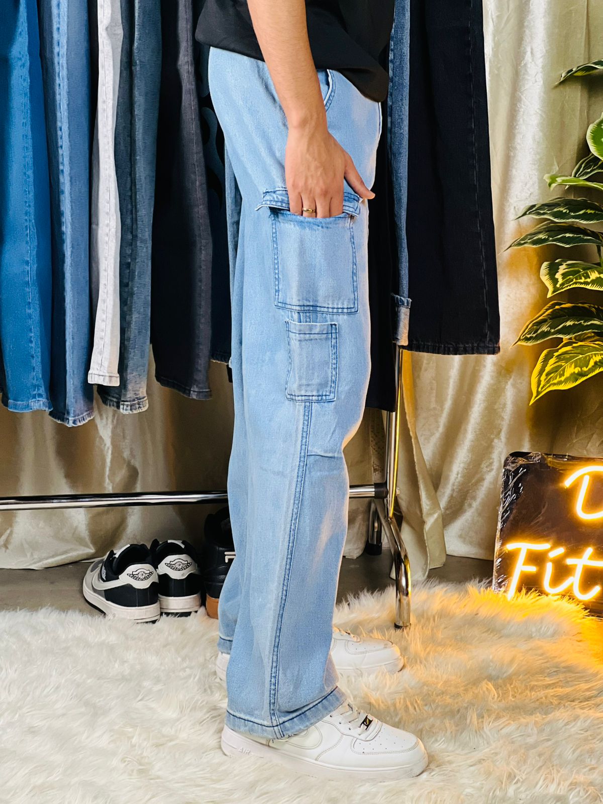 Drop Six Denim Baggy Jeans