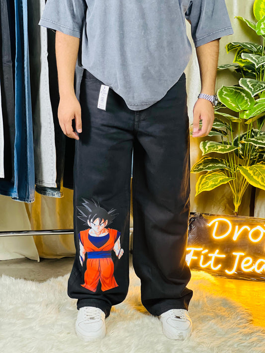 Premium Printed Baggy Jeans.