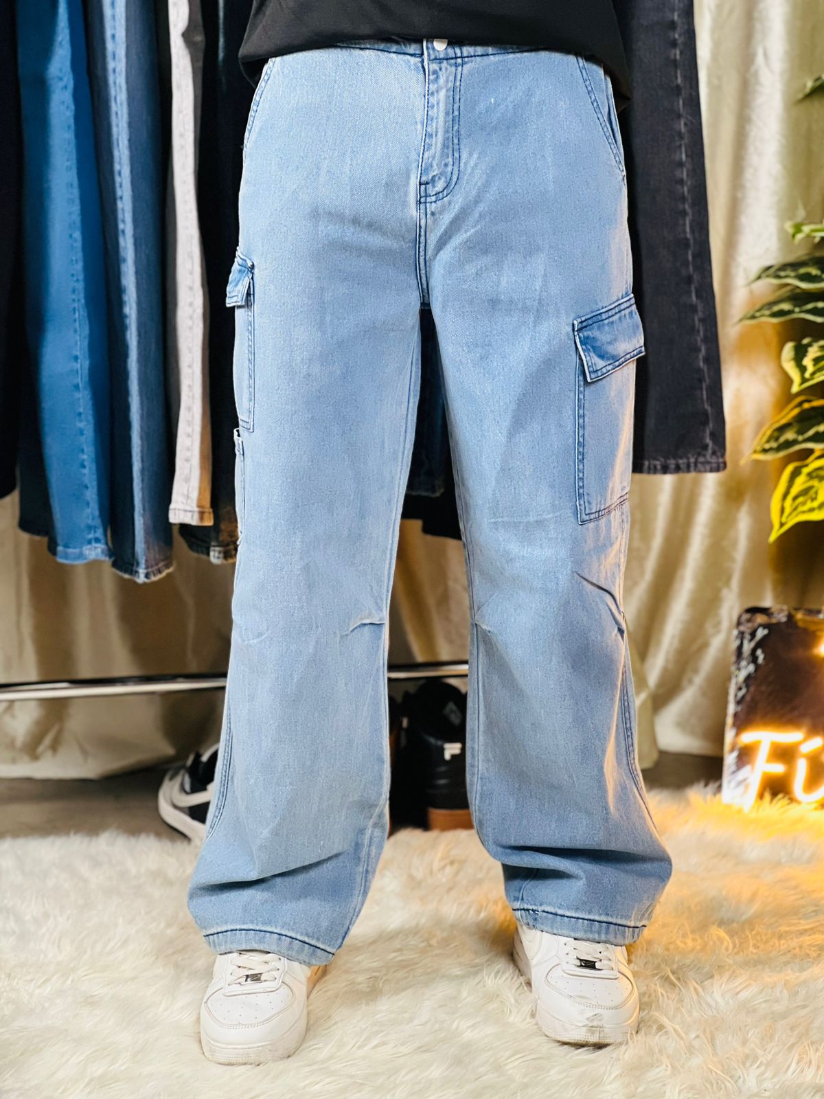 Drop Six Denim Baggy Jeans