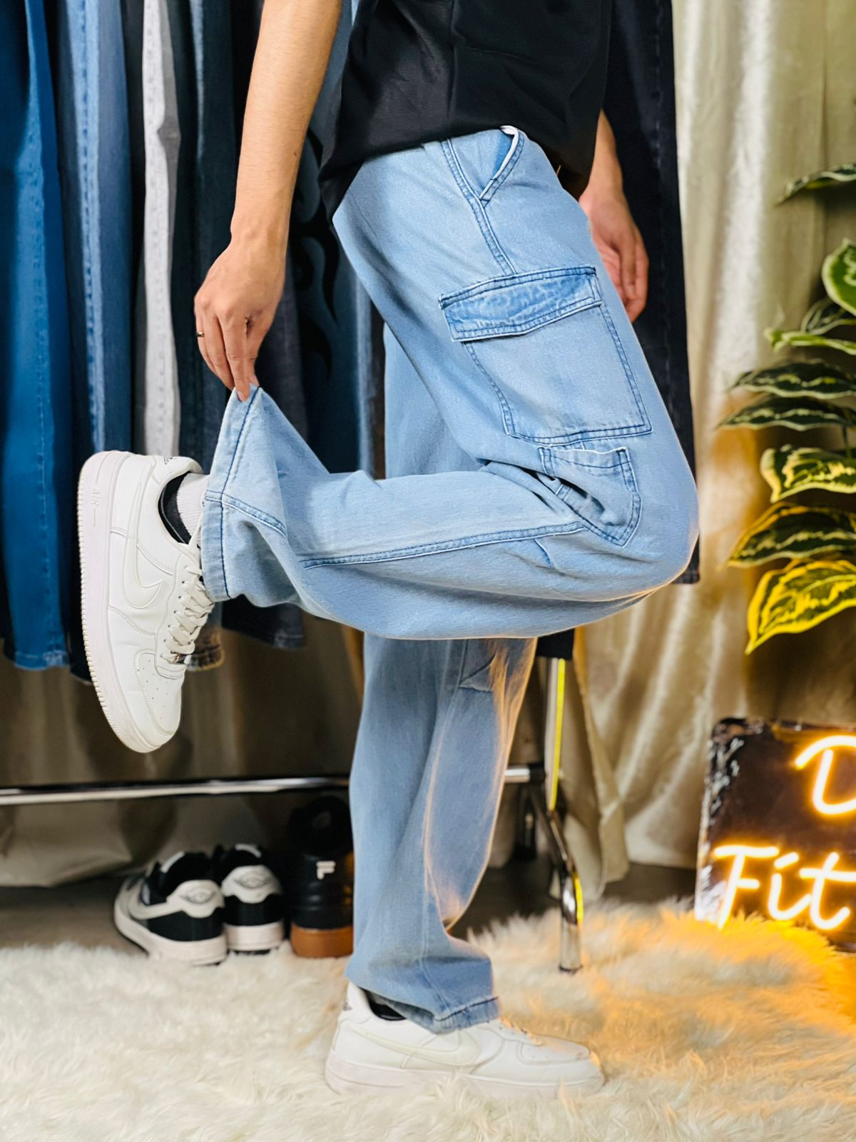 Drop Six Denim Baggy Jeans